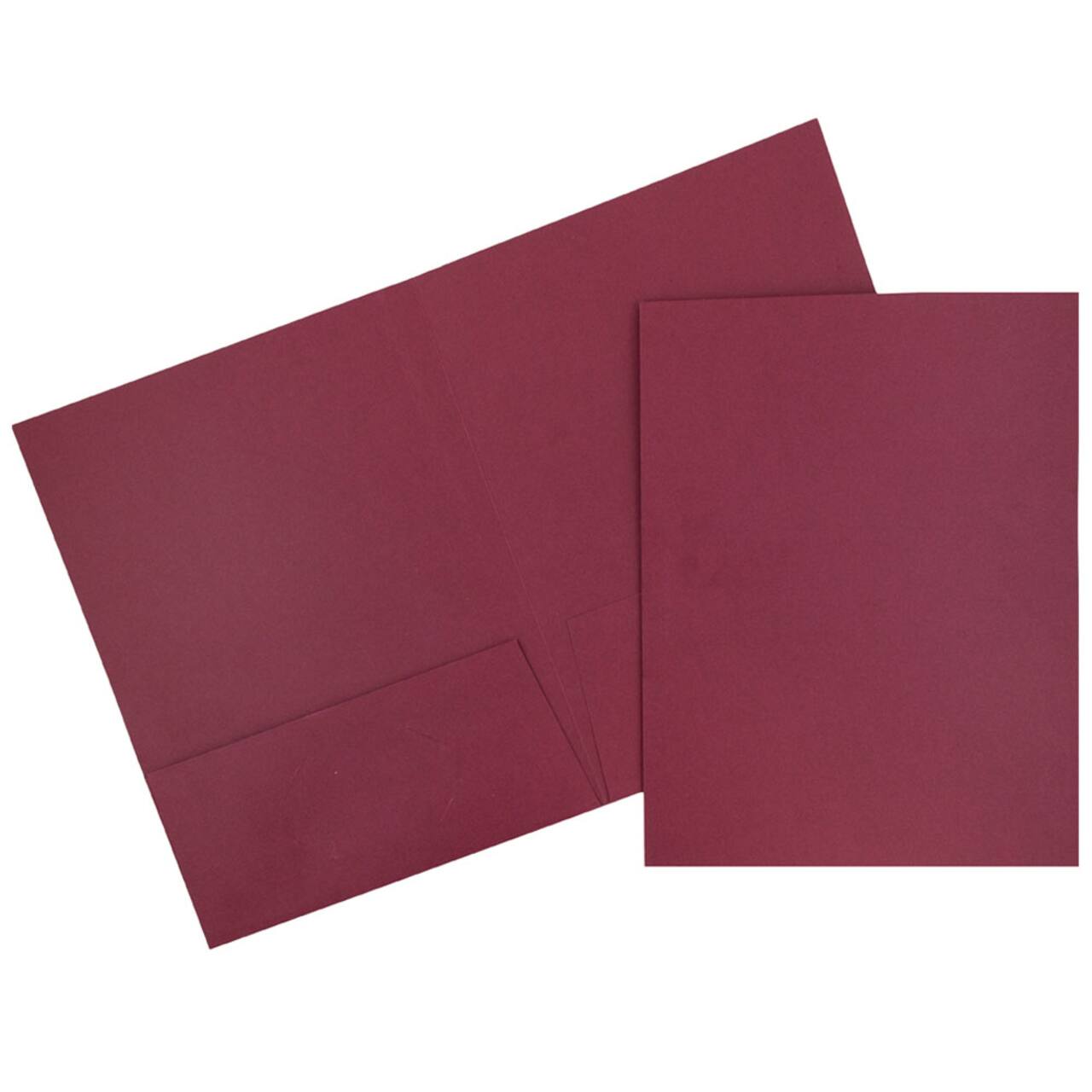 JAM Paper 2-Pocket Textured Linen Business Folders, 6ct.